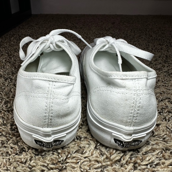 Vans Authentic Skate Shoes Women’s Size 5 White/White 751505 Canvas Sneakers - Picture 6 of 9